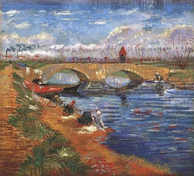 Vincent Van Gogh The Gleize Bridge over the Vigueirat Canal